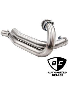 British Customs BC901-100-BR Steel 2-2 Competition Head Pipes 17-19 Scrambler