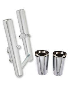 Arlen Ness Chrome Hot Legs and Fork Boot Slider Covers Package Touring FL 14-Up