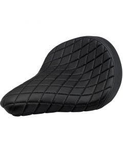 Biltwell 4004-101 Black Diamond Stitch Solo 2 Motorcycle Seat - Custom Universal