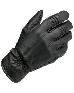 Biltwell Heavy Duty Black Leather Work Gloves (XS-2XL) 