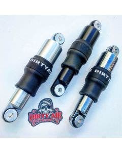 Dirty Air Aluminum SS Series Short Rear Shocks for Harley Touring