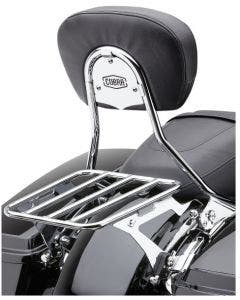 Cobra USA 602-2012 Chrome Detachable Passenger Backrest Harley Touring 97-08