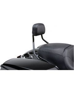 Cobra USA Black Short Detachable Passenger Backrest Harley Touring 97-08