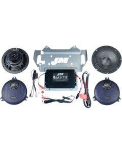 J&M ROCKKER XXR XXR EXTREME 400w 2-Speaker Amp Install Kit Harley Touring 14-20