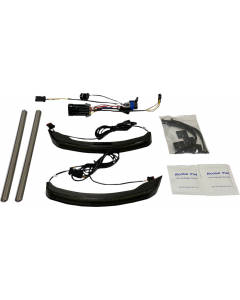 Custom Dynamics Low Profile Saddlebag Lights Smoke Lens Chrome Trim Indian 15-Up