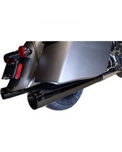 SuperTrapp 147-21770 Black Stout Slip-On Mufflers Indian Touring w/ Bags 14-20