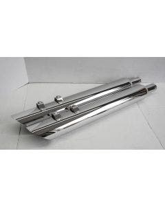 Jones Exhaust Full Boar Slash Down Slip-On Muffler No Baffle Harley FLH 95-15 | JAC3123MC