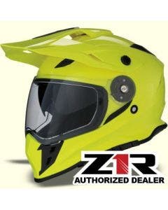 Z1R Hi-Viz Yellow Range Dual Sport Full Face Motorcycle Helmet (XS-2XL) NEW 2019