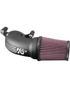 K&N 57-1134 Black AirCharger Intake Air Filter System Dyna Touring Softail 08-17