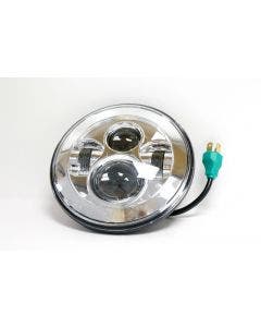 New 7" LED Projector Daymaker Style Chrome Headlight for Harley Touring Models 