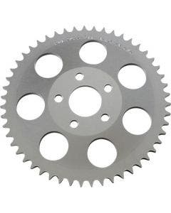 PBI Sprockets 2072-51C Chrome Aluminum Rear Drive 49T Sprocket Harley BT 73-86