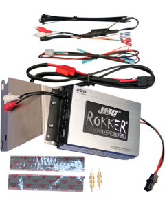 J&M JMC ROKKER 200 W 2-Channel Amplifier Kit Harley Road Glide 98-13