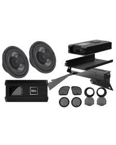 Boss Audio BHD3F Complete Audio Stage Kits Speakers + Amp Harley FLH/T 98-20