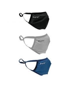 Frogg Toggs Micro Chilly Facemask Black Blue Grey 3 pk Adult Washable Reusable