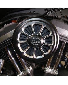 Thundermax Ballistic 9-Spoke Air Cleaner Matte Black Harley Touring 08-16