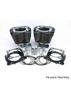 Zipper’s Big Bore Cyl Kit Flat Pistons 128 Harley Milwaukee Eight 17-Up