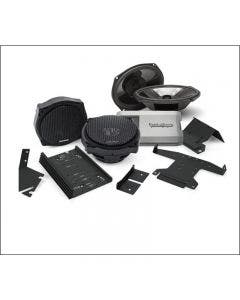 Rockford Fosgate 4 Speaker 400 Watt Amp Audio System Harley Batwing 98-13