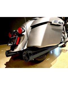 SuperTrapp 147-21820 Black Stout Slip-On Mufflers Indian Touring 14-20