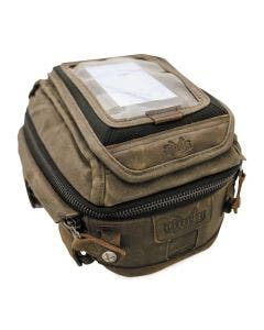 Burly Brand B15-1010D Dark Oak Voyager Tank/Tail Canvas Bag Harley Metric