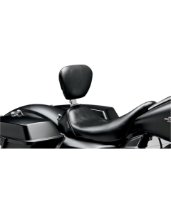 Le Pera Bare Bones Smooth Solo Seat W/Drivers Backrest for Harley 08-23 FLH/Touring