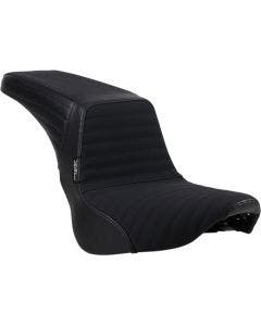 Le Pera LY-590PTGP Black Pleated Gripp Tape Kickflip 2-UP Seat 18-20 HD Softail