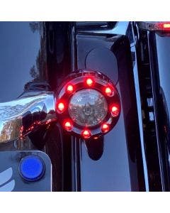 Custom Dynamics ProBeam Black Bullet Ringz Red LED & Lens Rear Turn Signals 57