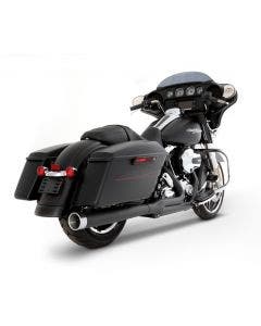 Rinehart Black 2-1 Full Exhaust System Harley Touring 95-08 - Chrome Tip