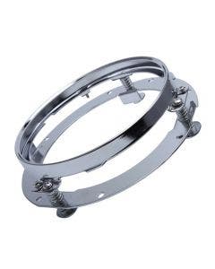 7" Inch Led Headlight Bracket for Harley Davidson Motorcycle Chrome Round Ring