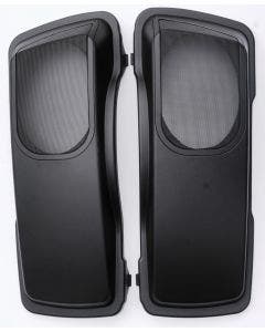 Matte Black Unpainted 6X9 Speaker Lids Saddlebag Set Kit Bagger Harley FLH/T 98-13