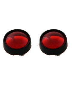 Custom Dynamics Bezel Lenses for ProBEAM Bullet Turn Signals Black Red Lens