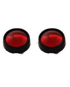 Custom Dynamics Bezel Lenses for ProBEAM Bullet Turn Signals Black Red Lens