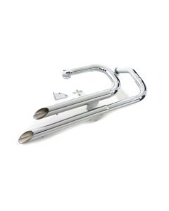 2-1/4" Chrome Stepped Header Performance Exhaust Drag Pipes Harley Sportster XL