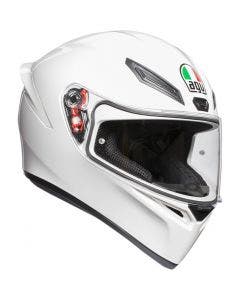 AGV Gloss White K1 TOP ECE DOT Full-Face Motorcycle Helmet XS-2XL